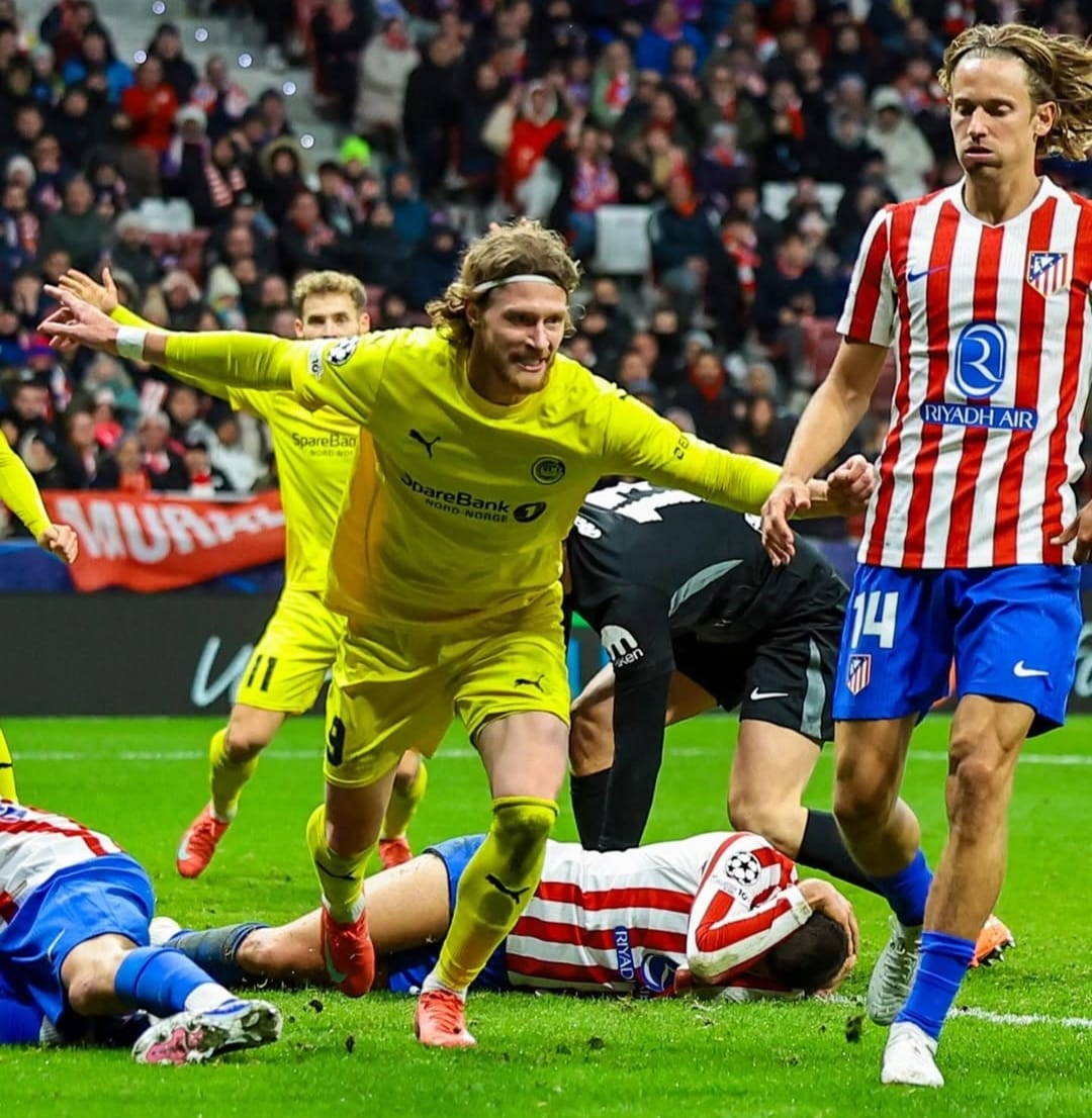 Kaspes Hogh cetak gol kemenangan Bodo/Glimt atas Atletico Madrid di Liga Champions