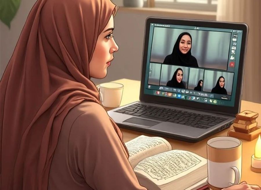 Terhubung dengan Keluarga Melalui Video Call Saat Berbuka Puasa (Pinterest)