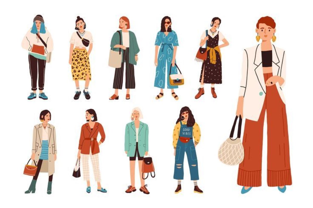 Ilustrasi Pakaian Adalah Cerminan Diri  (Pinterest)