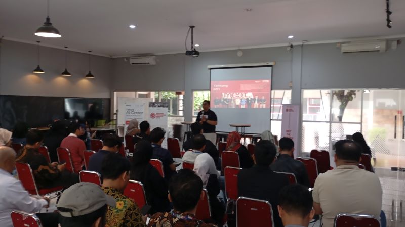 PELUANG: Suasana kegiatan Kick Off Meet The Investor #3 yang diselenggarakan di Telkom AI Center, Terban, Kota Jogja pada Jumat (30/1).