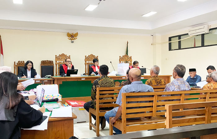 GILIRAN POKMAS: Sidang lanjutan perkara korupsi hibah pariwisata memeriksa sejumlah saksi pengelola desa wisata rintisan dan rintisan lokasi di Pengadilan Tipikor Jogja...