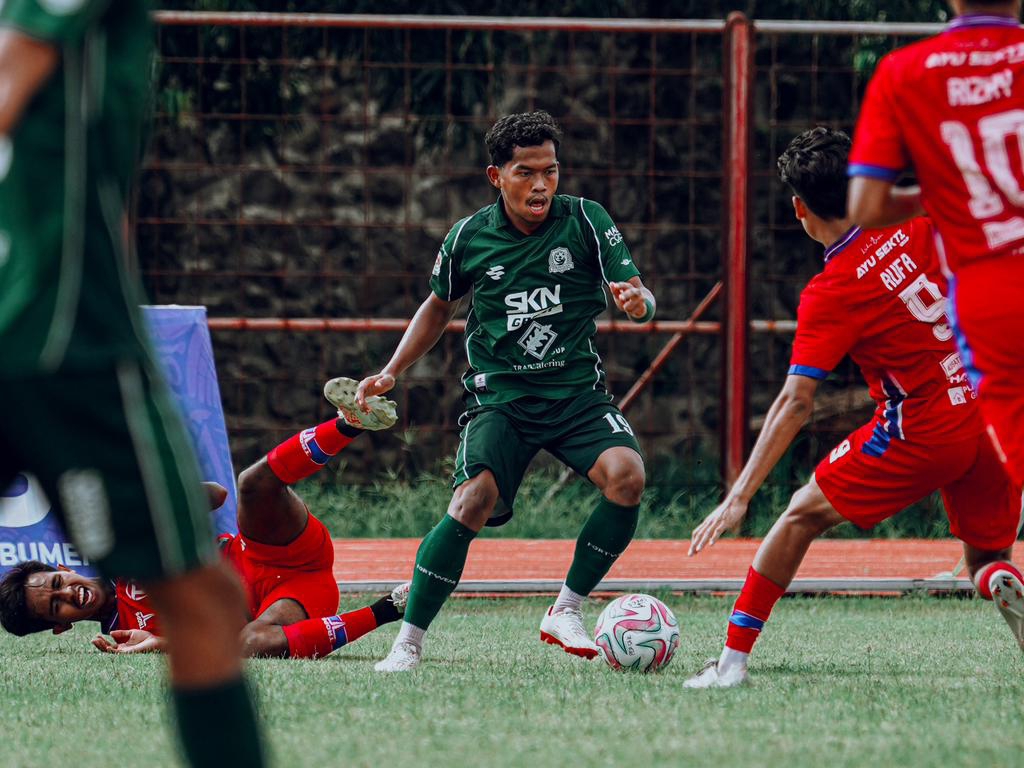 Pemain Persak Kebumen saat mengalahkan Persibas Banyumas