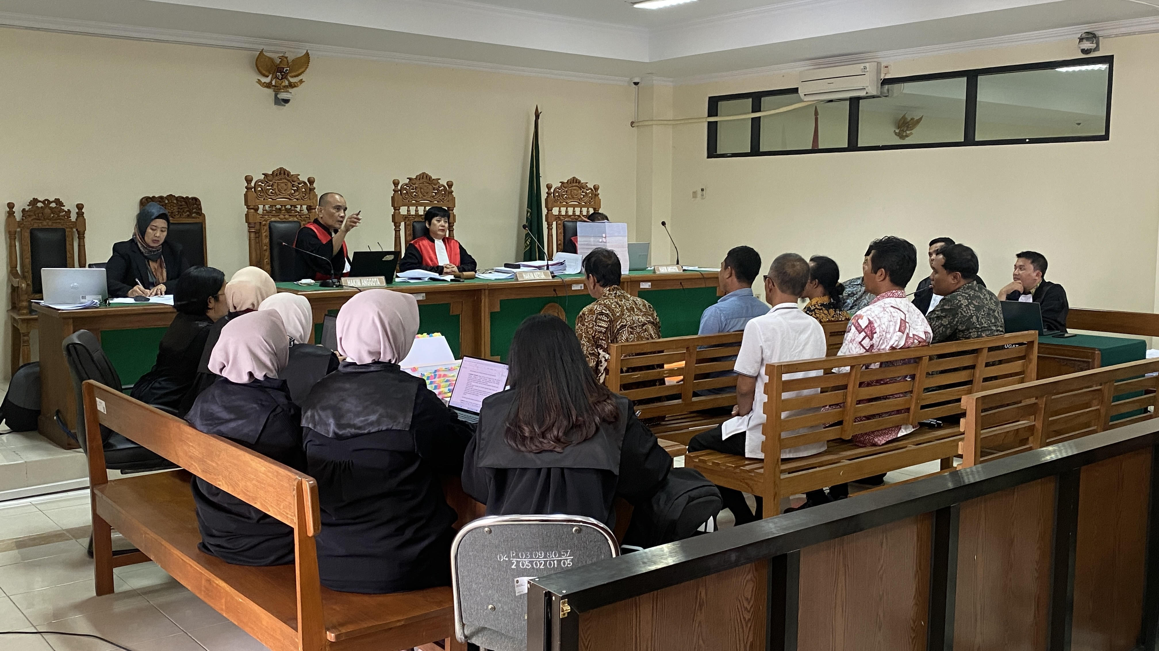 Sidang lanjutan kasus korupsi dana hibah pariwisata Sleman 2020 yang digelar di Pengadilan Tindak Pidana Korupsi Dan Hubungan Industrial Yogyakarta, Rabu (4/2)