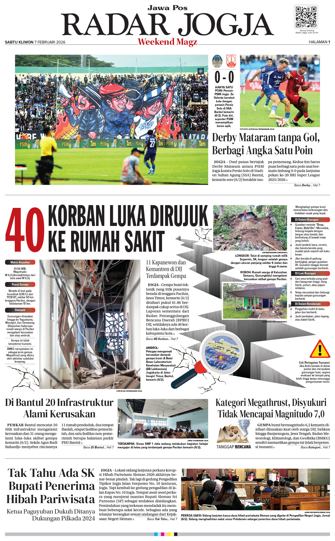 Jawa Pos - Radar Jogja, edisi Sabtu 7 Februari 2026