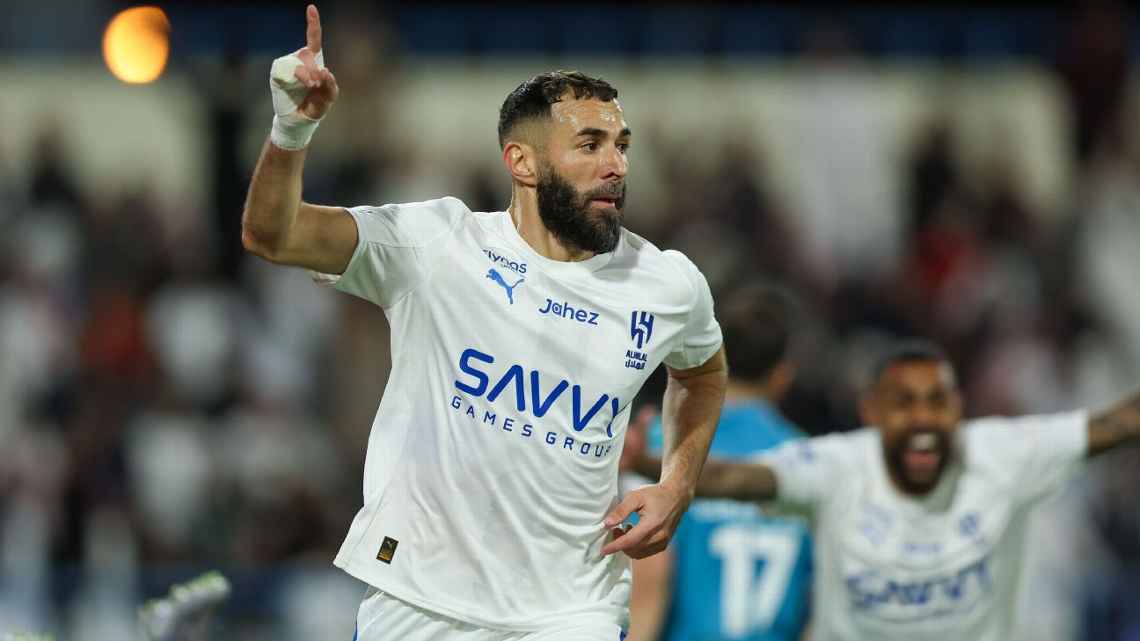 Karim Benzema cetak hattrick dalam debutnya bersama Al Hilal setelah didatangkan dari rival Al Ittihad