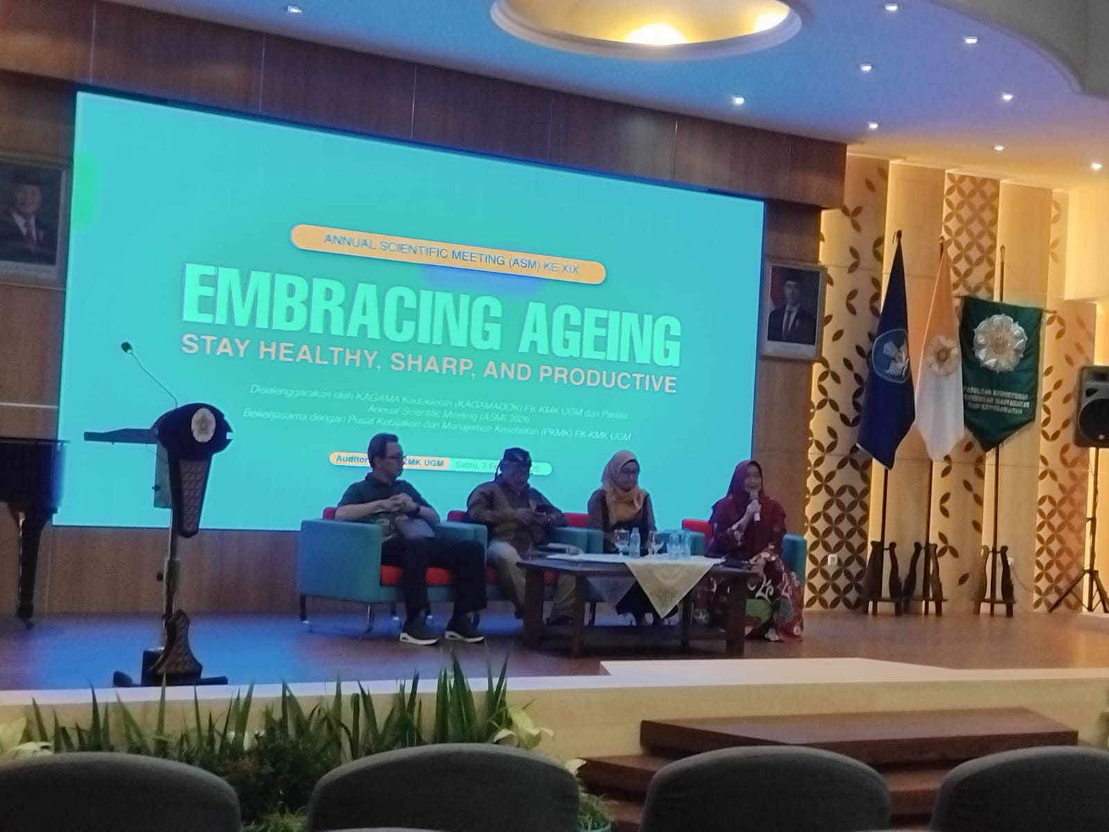 Penjelasan sejumlah narasumber dalam Annual Scientific Meeting 2026 di UGM