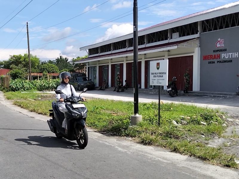 BERPROSES: Pembangunan KDMP Polengan hampir rampung, tinggal menunggu pengaktifan.