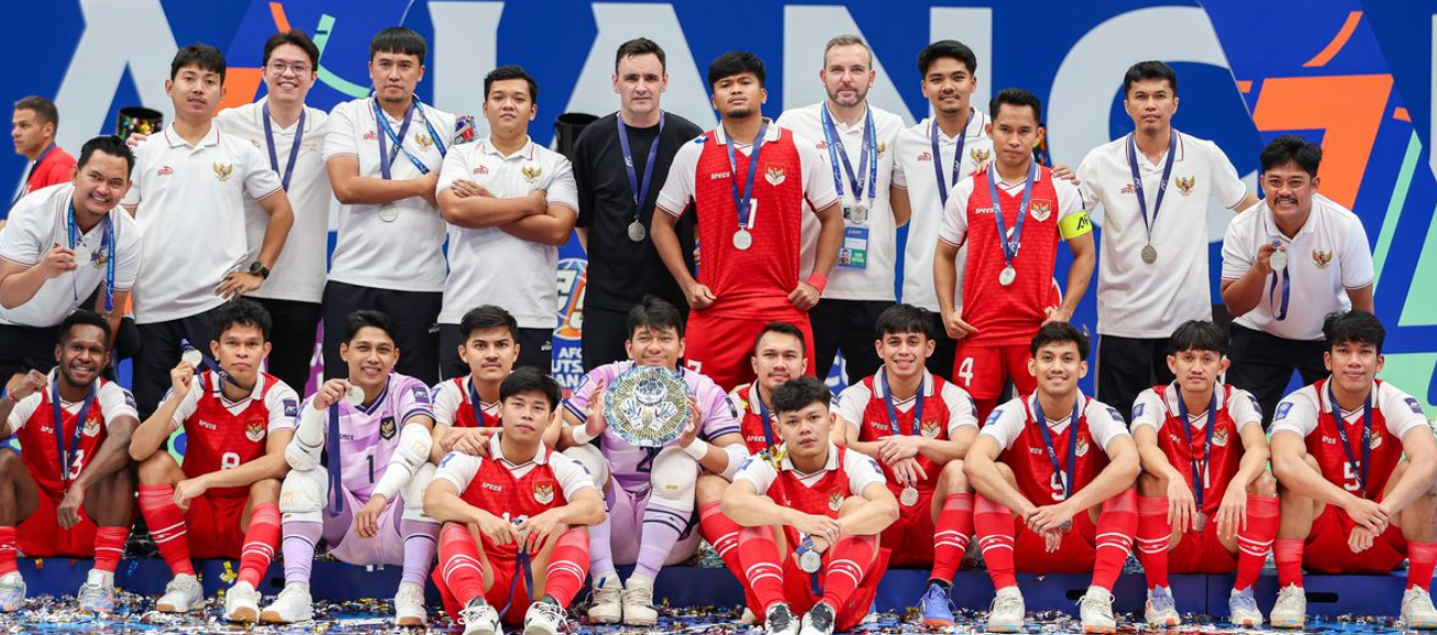 Timnas Futsal Indonesia menjadi runner up AFC Futsal Asian Cup 2026 setelah kekalahan di final dari Iran