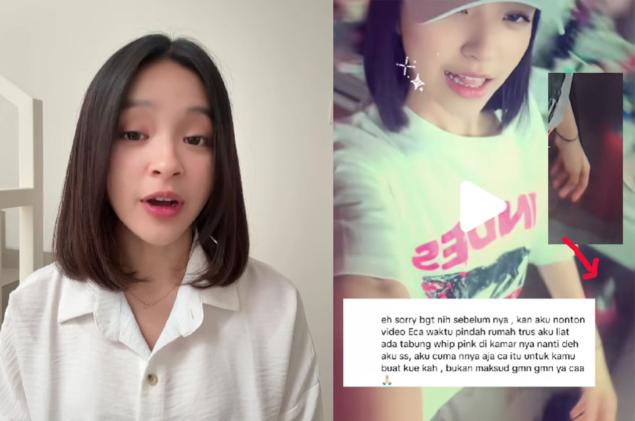 Eca Aura klarifikasi terkait video darinya yang menyimpan tabung pink.