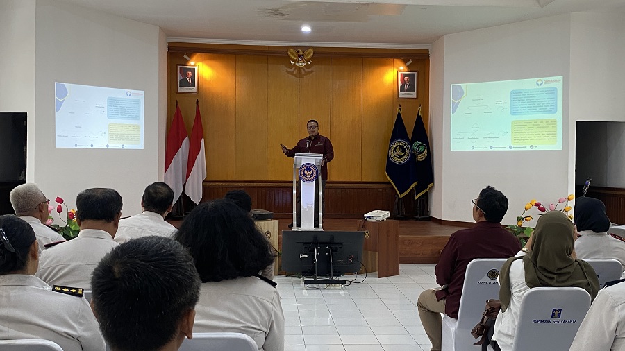 Penyerahan hasil opini Ombudsman RI penilaian maladministrasi pelayanan publik tahun 2025 di Kanwil Ditjen PAS DIY, Selasa (10/2/2026).