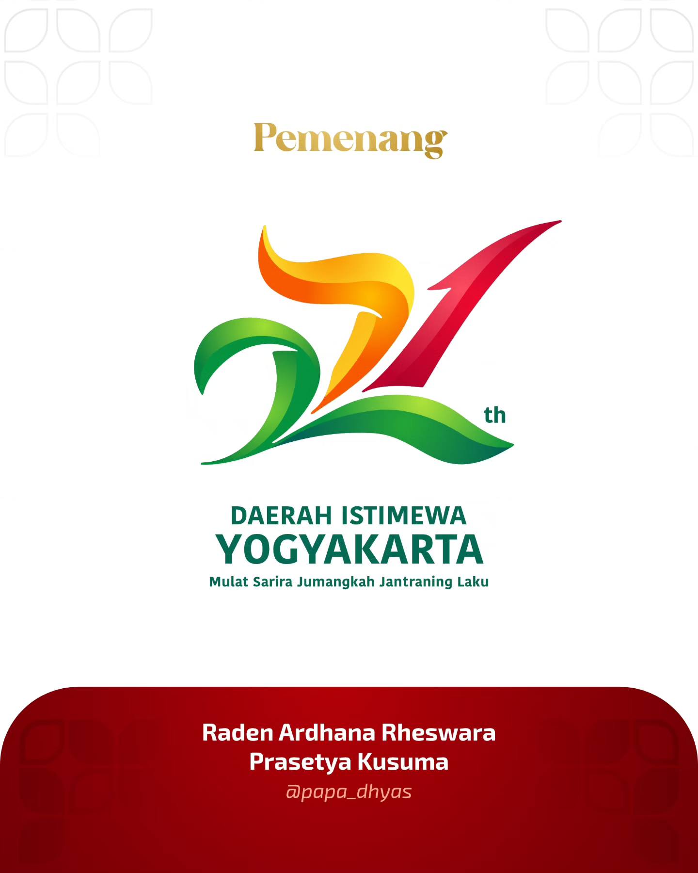 logo hari jadi DIY ke-271  &nbsp;