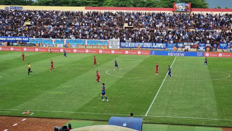 Foto pertandingan antara PSIM Jogja melawan Persis Solo beberapa waktu lalu.