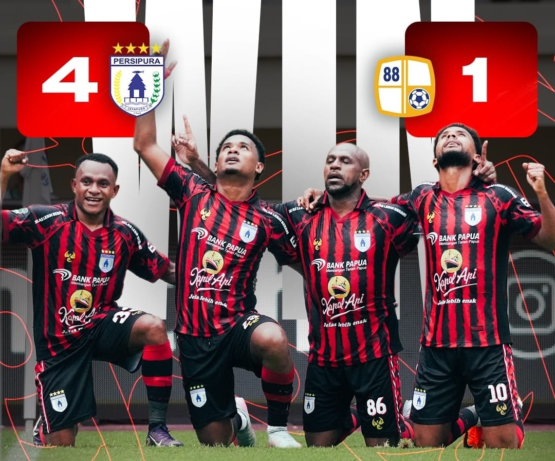 Persipura Jayapura taklukkan PS Barito Putera untuk kuasai puncak klasemen grup Timur Pegadaian Championship