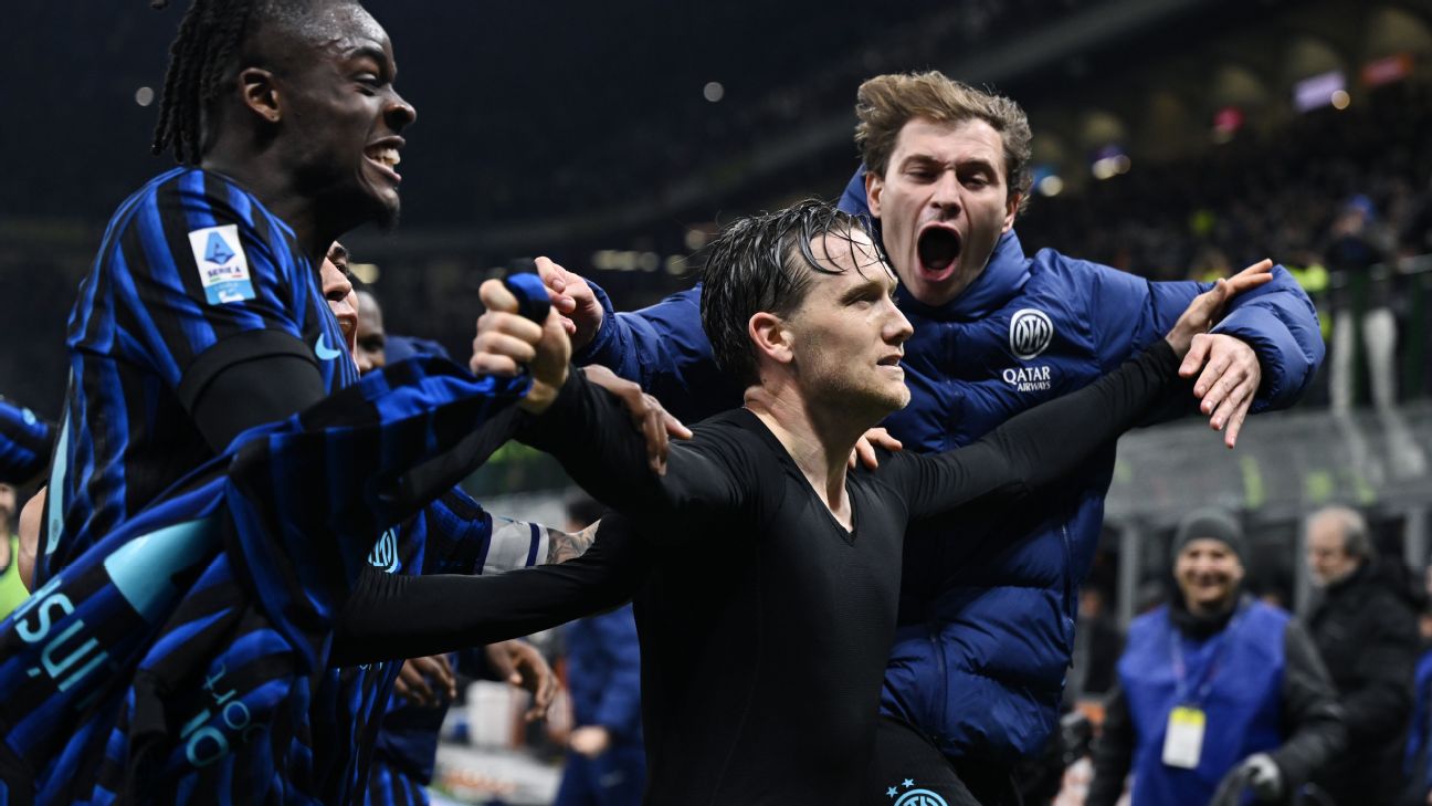 Piotr Zielinski cetak gol kemenangan Inter di derby d'Italia melawan Juventus di San Siro