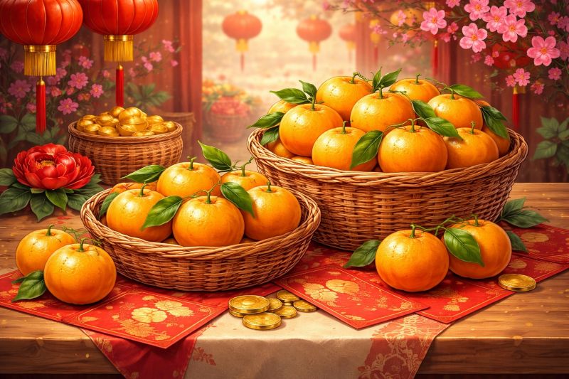 Jeruk mandarin jadi buah khas yang hampir selalu hadir saat perayaan Imlek.