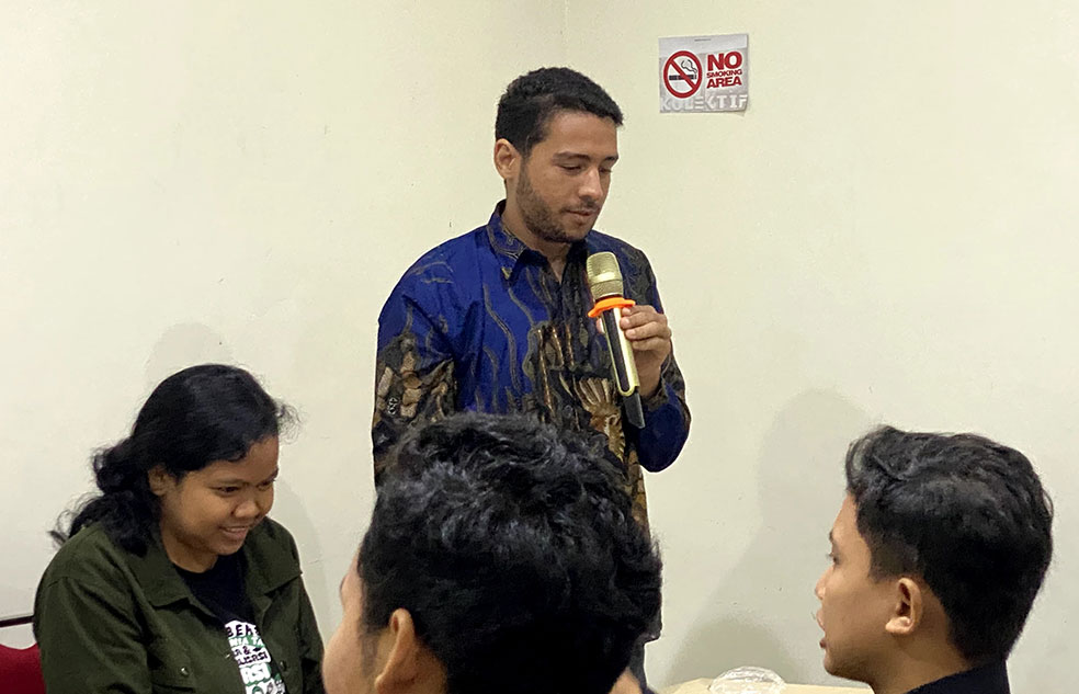 SENANG EKSPLORASI: Yassein Mohamed Gomaa Ali Metwally ikut program relawan dan tinggal di lereng Merapi, tepatnya di Dusun Genengsari, Umbulharjo, Cangkringan, Sleman.