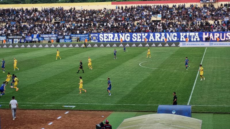 PSIM Jogja saat bertanding di Stadion Sultan Agung (SSA) Bantul.