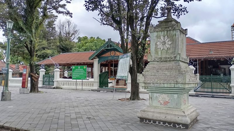 Bangunan Masjid Gedhe Mataram Kotagede pada Minggu (22/2). Masjid yang terletak Padukuhan Sayangan, Jagalan, Banguntapan, Bantul ini merupakan masjid tertua di DIY