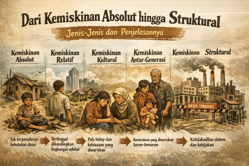 Beragam jenis kemiskinan yang dapat dipahami untuk menambah pengetahuan.