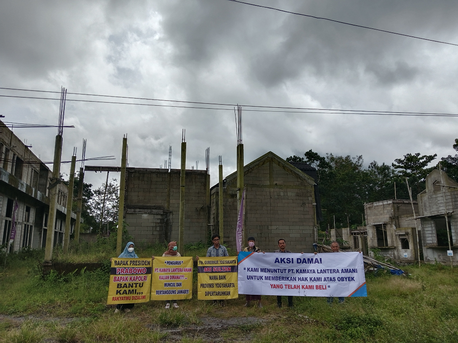 Korban berada di proyek kos dan vila mangkrak di Sleman.
