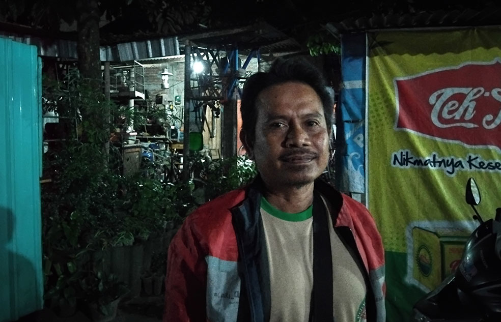 Mantan pemain perang sarung Slamet Siswanto