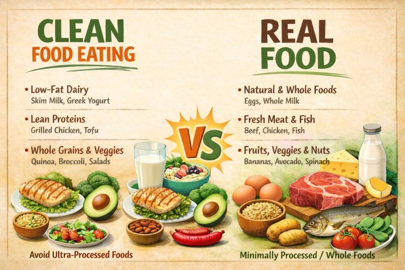 Clean food eating dan real food sering dianggap sama, padahal konsepnya berbeda. 
