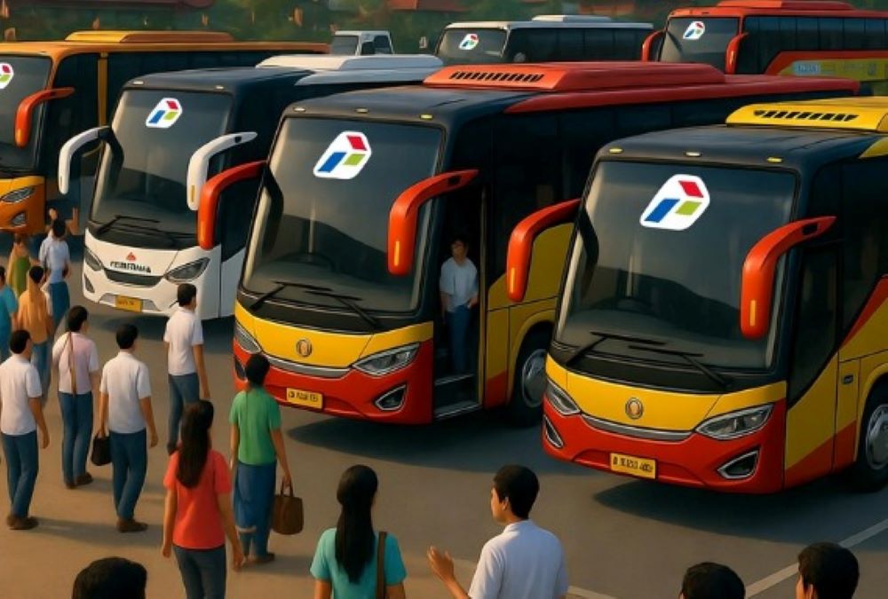 Ilustrasi Mudik Gratis bersama Pertamina.