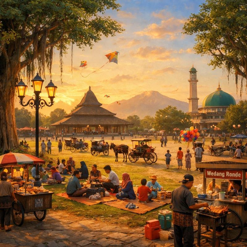 Ilustrasi Alun-alaun.