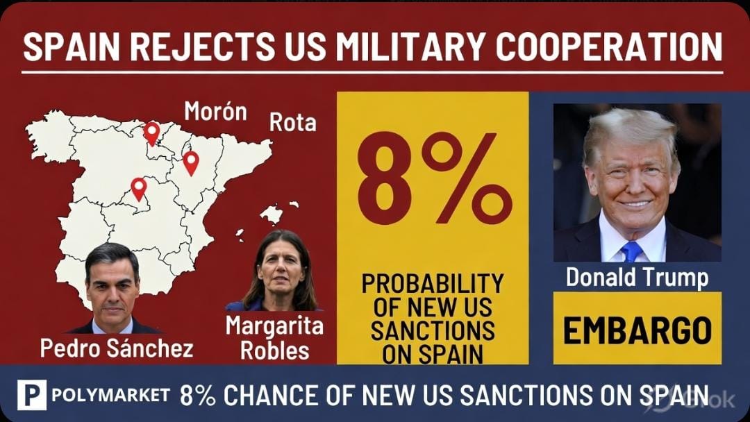 Ilustrasi penolakan Spanyol atas permintaan Amerika dalam kerjasama militer terkait serangan ke Iran. 