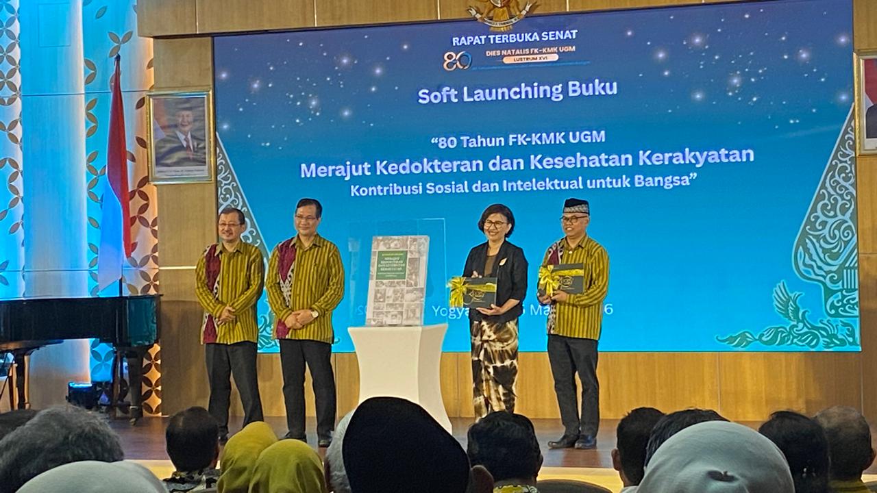 Peringatan Dies Natalis FK-KMK UGM ke-80 di Auditorium FK-KMK UGM, Kamis (5/3)