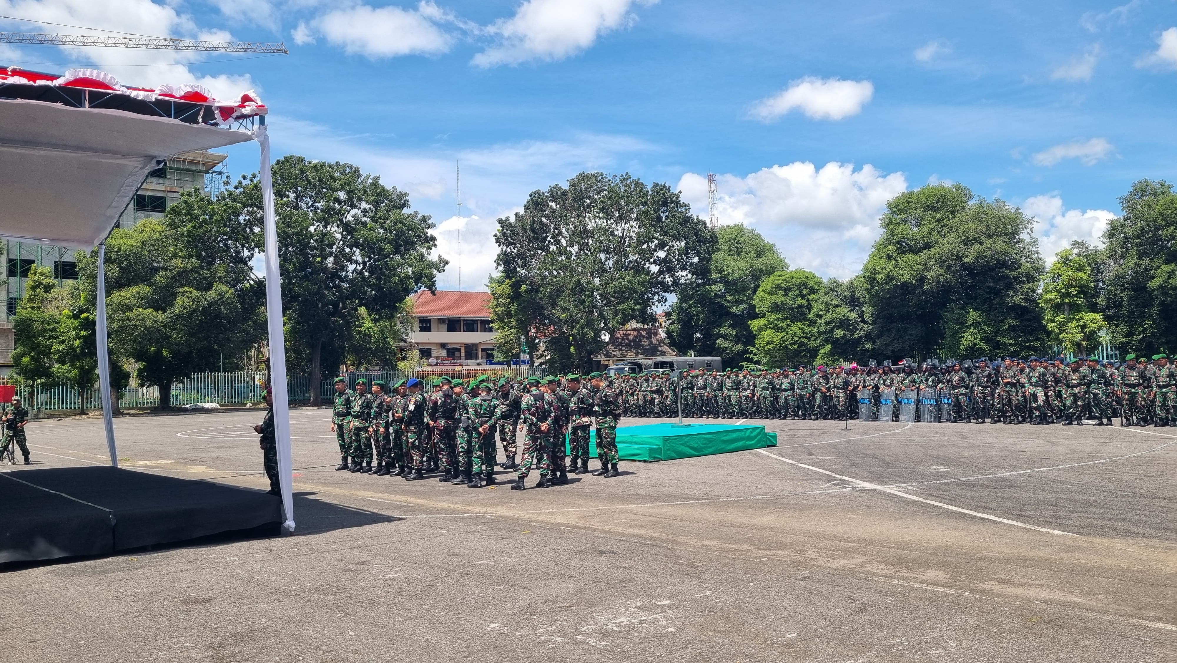 Personel Korem 072/Pamungkas saat apel Sabtu (7/3). 