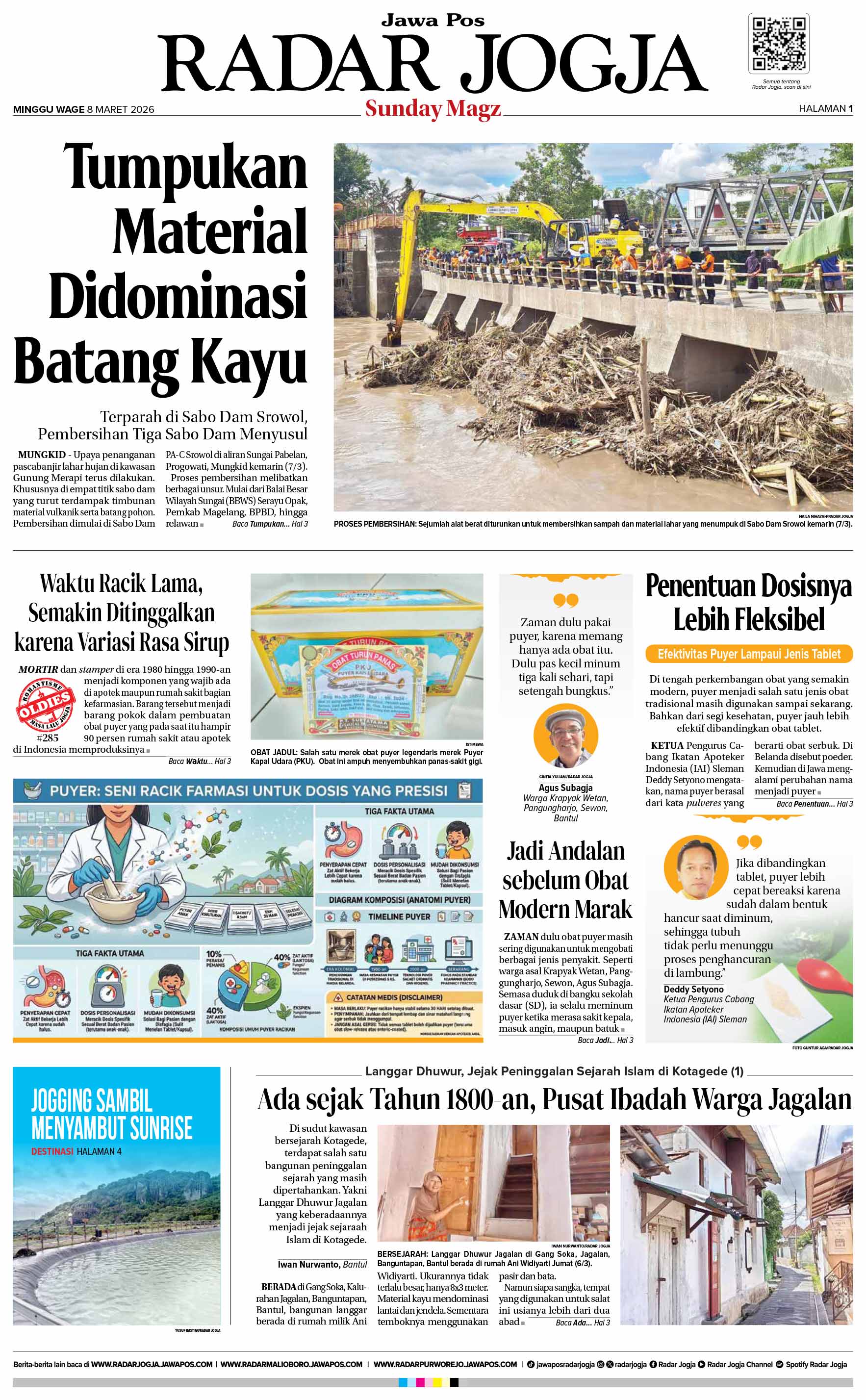 Radar Jogja, Minggu 8 Maret 2026