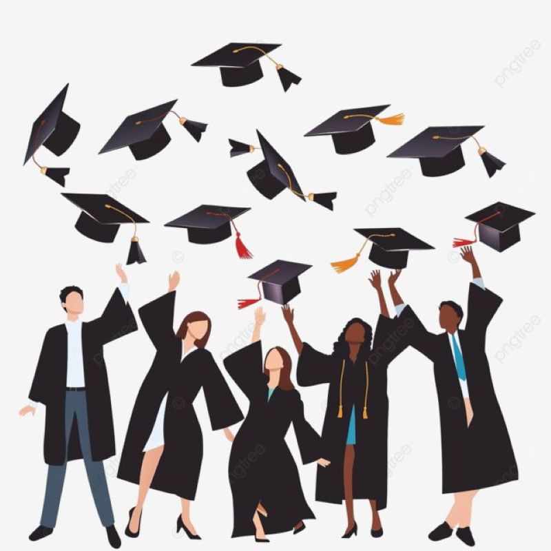 Ilustrasi mahasiswa penerima KIP Kuliah menjelang wisuda.