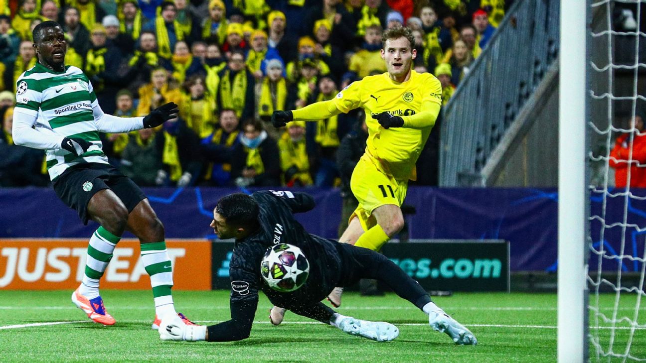 Bodo/Glimt unggul 3-0 di leg pertama babak 16 besar Liga Champions melawan Sporting Lisbon