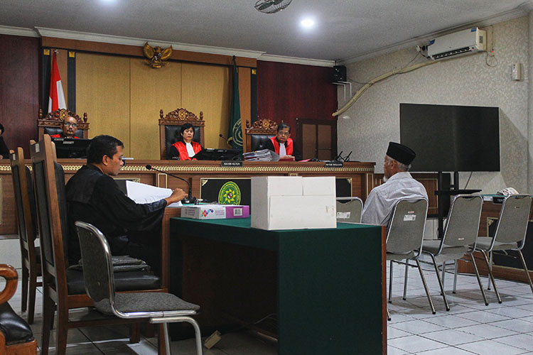 Sidang  perkara korupsi Hibah Pariwisata Sleman 2020 di Pengadilan Tipikor Jogja,  Jumat (13/3/2026).