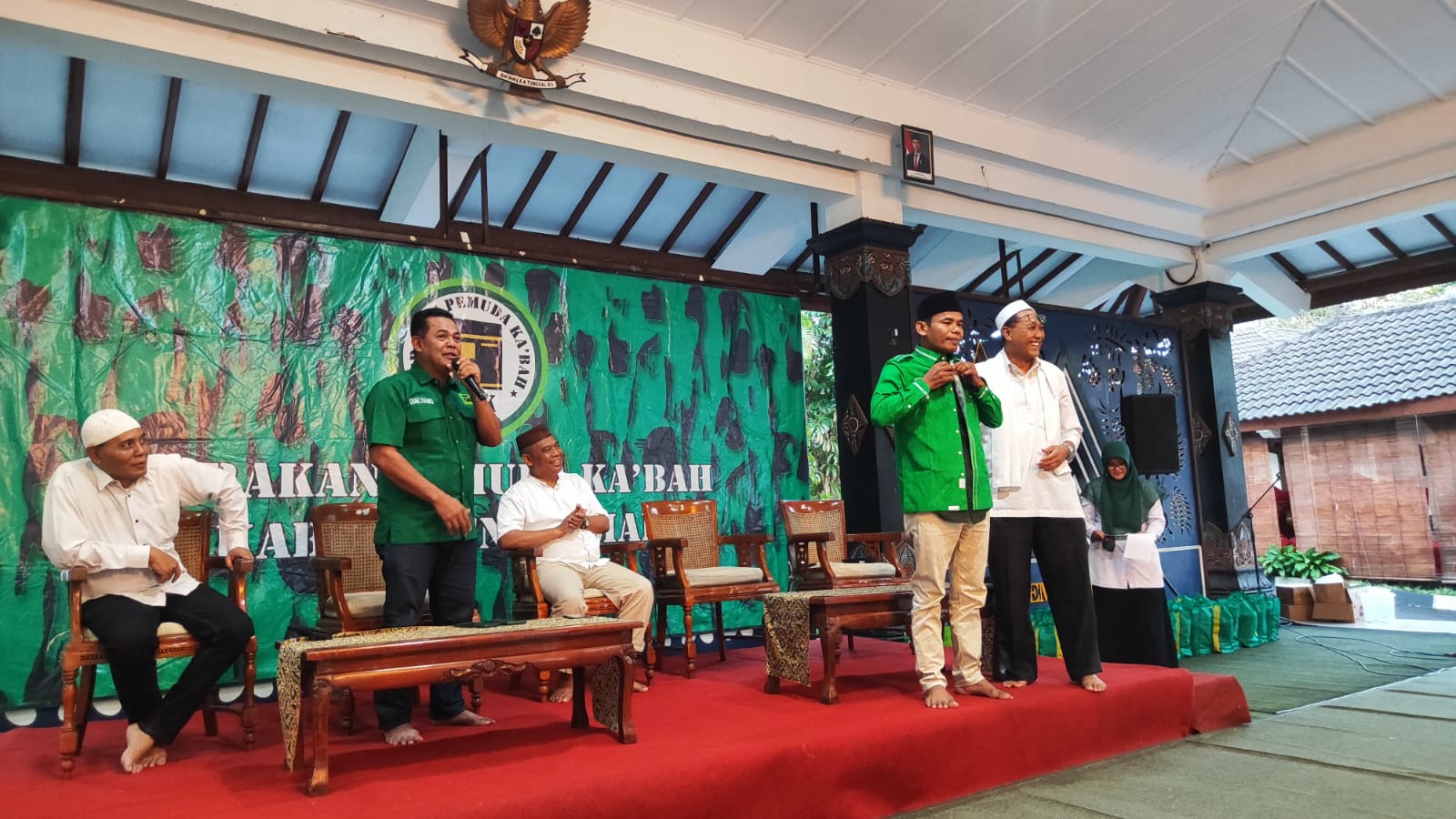 KEKUATAN ELEKTORAL: Sadar Narima (dua dari kanan) diperkenalkan di hadapan kader dan Pimpinan Cabang Pemuda Ka'bah Sleman serta konstituen PPP di Pendapa Rumah Dinas Bupati Sleman, Sabtu (14/3/20/2026