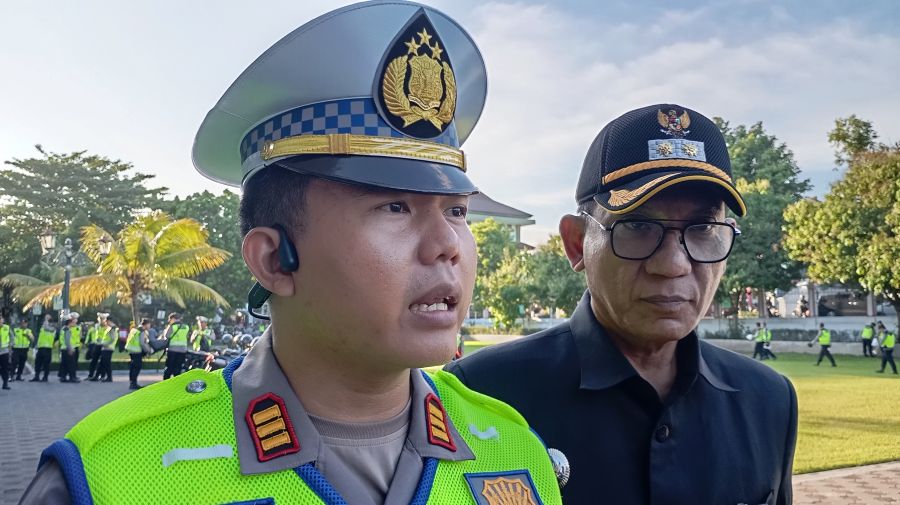 Kasat Lantas Polresta Jogja AKP Alvian Hidayat saat ditemui di Balai Kota Jogja, Jumat (13/3/2026).