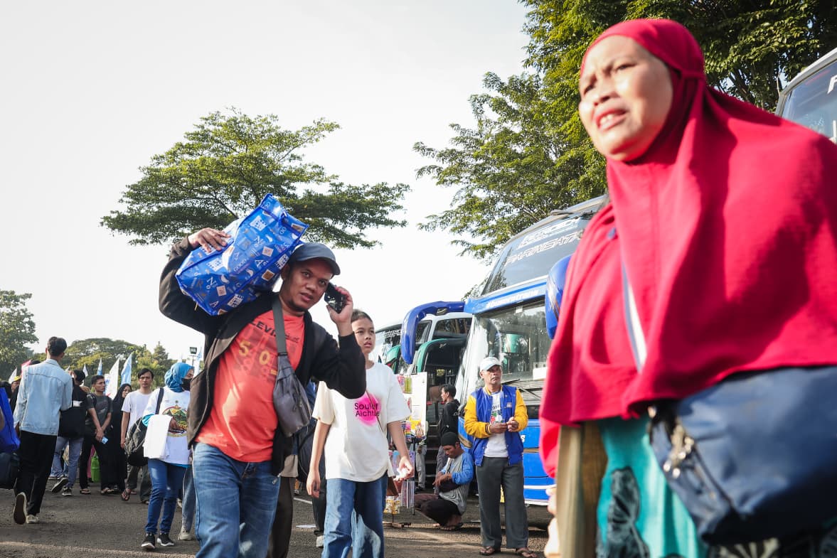 masyarakat Jateng yang difasilitasi mudik gratis