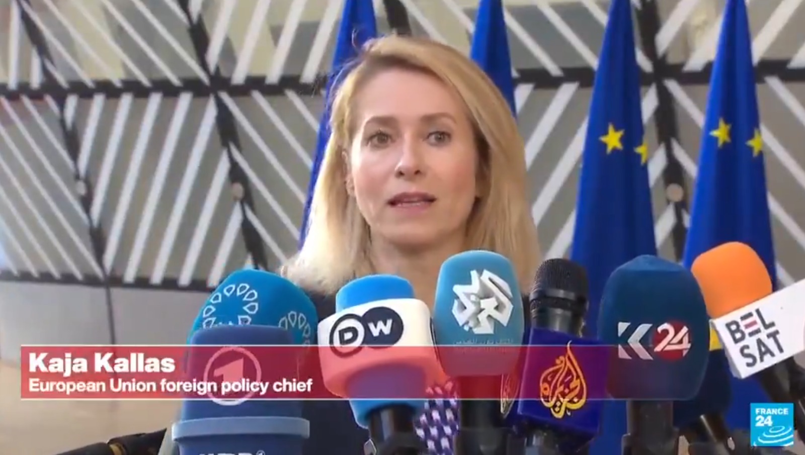 Para menteri luar negeri Uni Eropa menggelar pertemuan darurat di Brussels, Senin (16/3/2026).