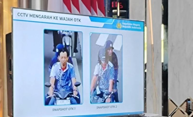 Rekaman CCTV inisial BHC dan MAK diduga pelaku kasus penyiraman air keras Andrie Yunus.
