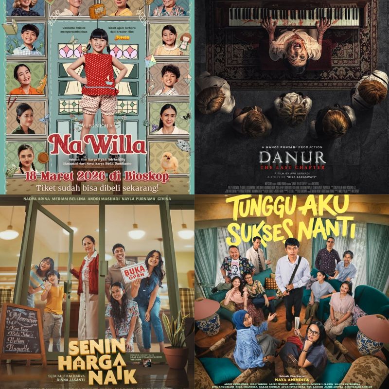 Poster film warnai Lebaran 2026 di layar lebar. 