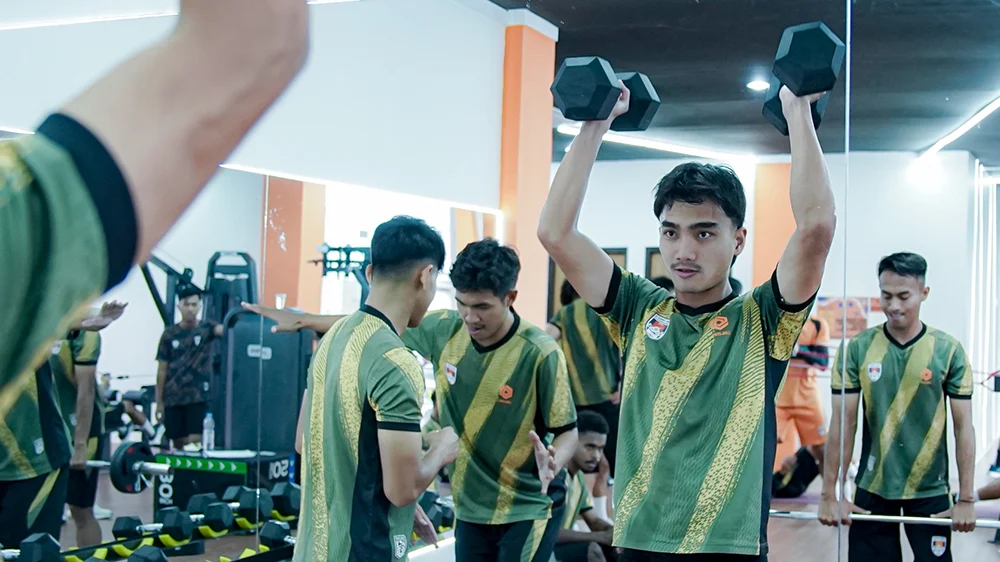 Kendal Tornado FC jalankan menu conditioning running serta gym dalam latihan perdana setelah libur lebaran
