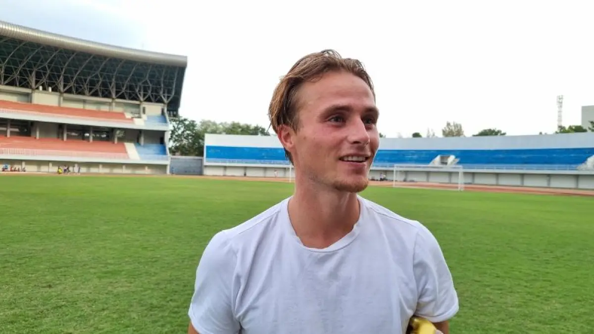 Pemain PSIM Jogja Donny Warmerdam (Fahmi Fahriza/Radar Jogja)