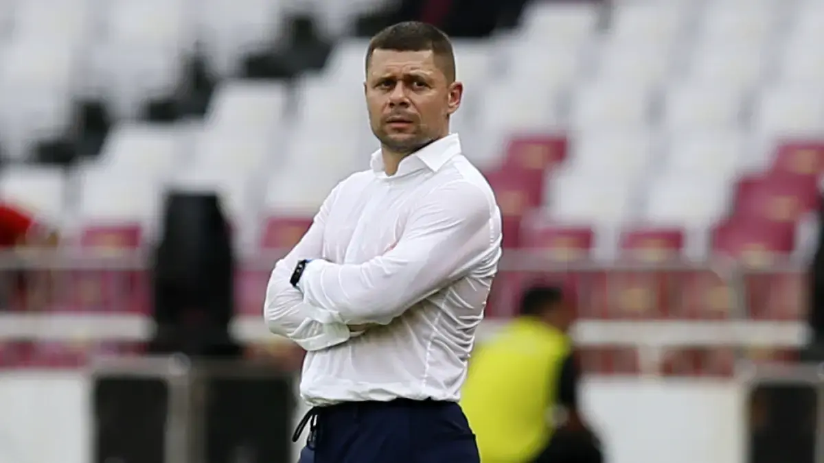 Pelatih tim nasional Bulgaria, Aleksandar Dimitrov akui laga kontra Indonesia di FIFA Series 2026 merupakan laga yang spesial (Dery Ridwansah/ JawaPos.com)