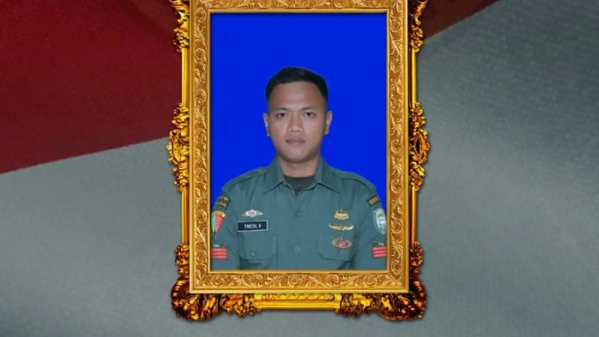 Praka Farizal Rhomadhon yang gugur dalam serangan Israel di Lebanon Selatan. (ISTIMEWA)