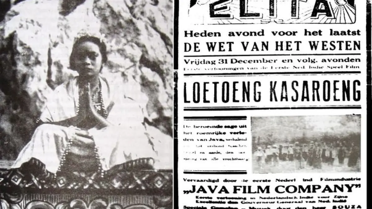 Poster film Loetoeng Kasaroeng, produksi film pertama Indonesia (FIlmmaker Indonesia).