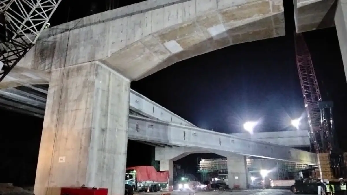 PROYEK NASIONAL: Pembangunan Tol Jogja-Solo Seksi 2.2 kini telah mencapai 78 persen. (Dokumentasi PT Adhi Karya (Persero) Tbk)