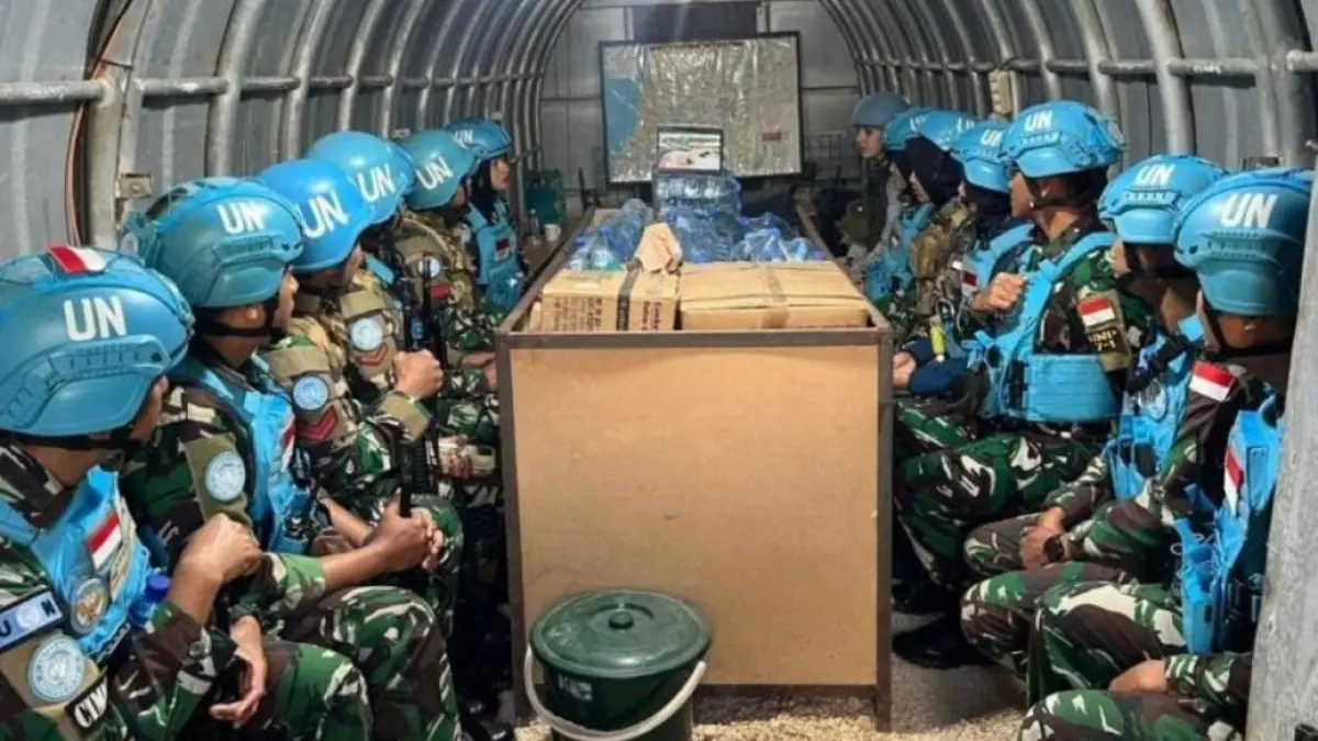 Tentara Nasional Indonesia (TNI) yang bertugas dalam misi perdamaian Perserikatan Bangsa-Bangsa (PBB) atau UNIFIL di Lebanon Selatan. (istimewa) 