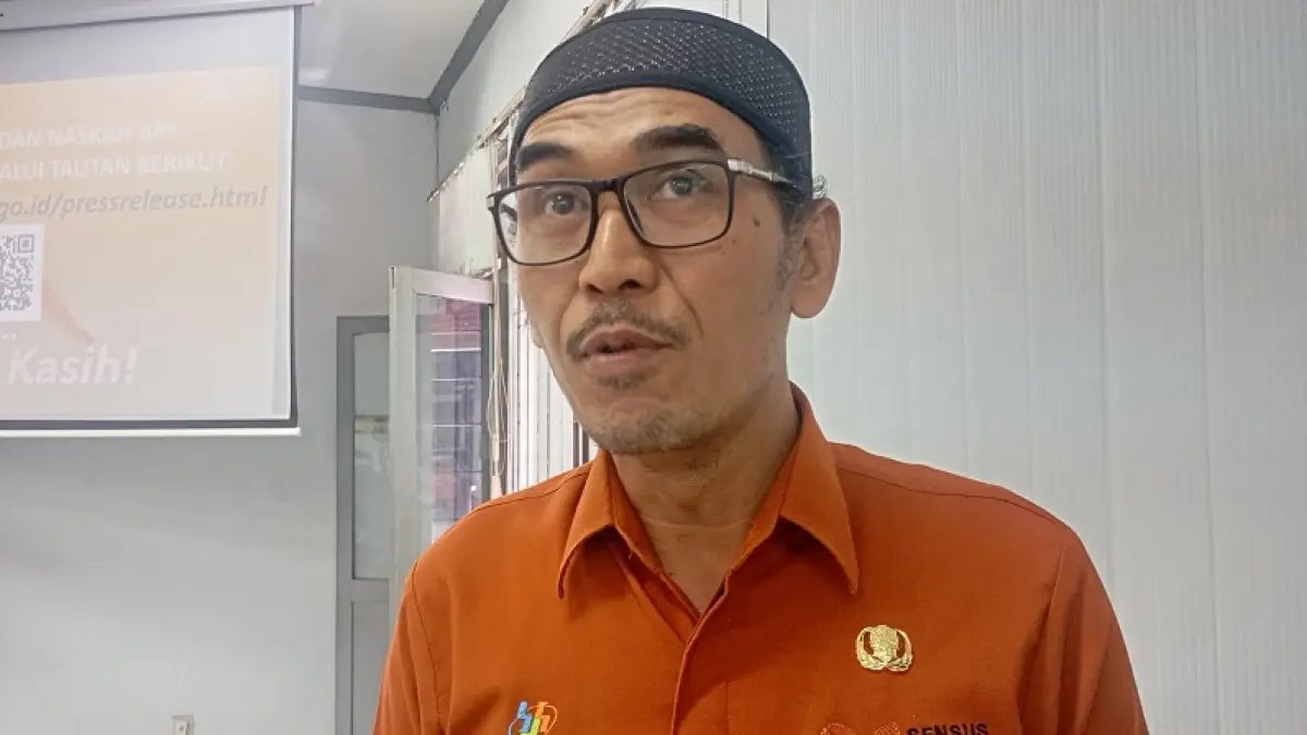 HEADSHOT: Kepala BPS Kota Jogja Joko Prayitno saat ditemui di kantornya, Rabu (1/4/2026). (IWAN NURWANTO/RADAR JOGJA)
