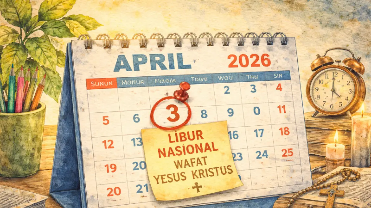 Kalender Hari Libur Nasional, tanggal 3 Maret 2026. (Ai Generated)